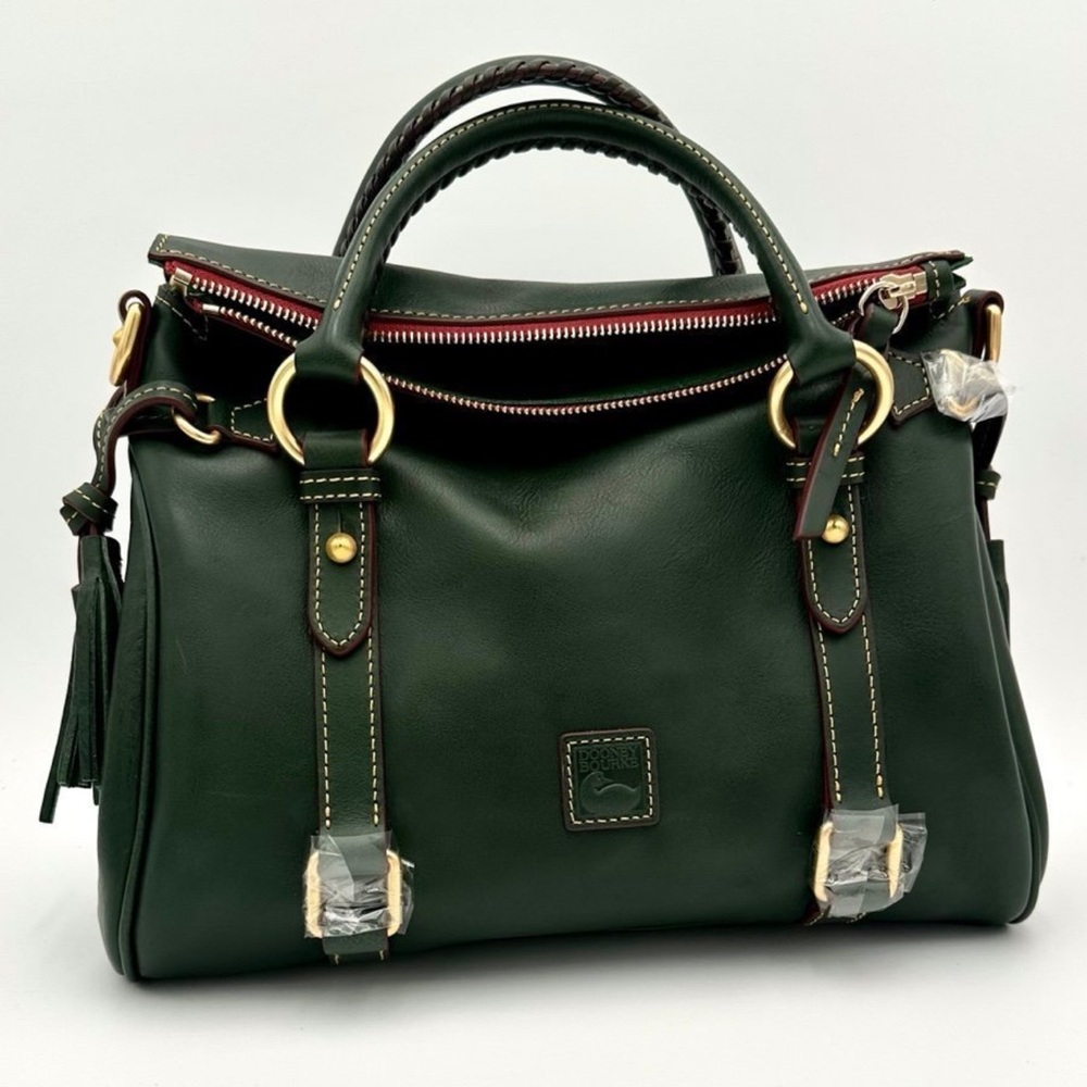 Green Dooney and Bourke ivy florentine satchel